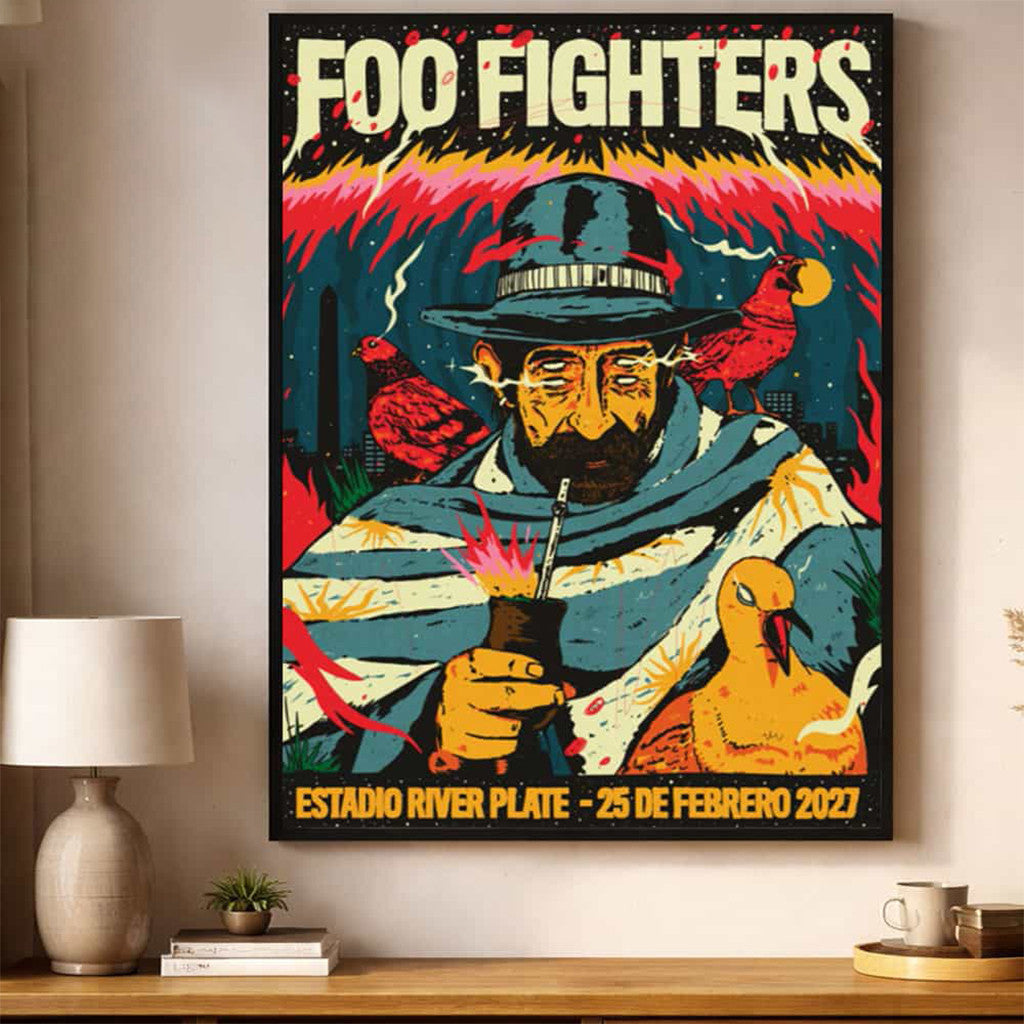 Foo Fighters 2027 Event Poster Foo Fighters Merch Music Lover Bedroom Wall Decor - Merchluma