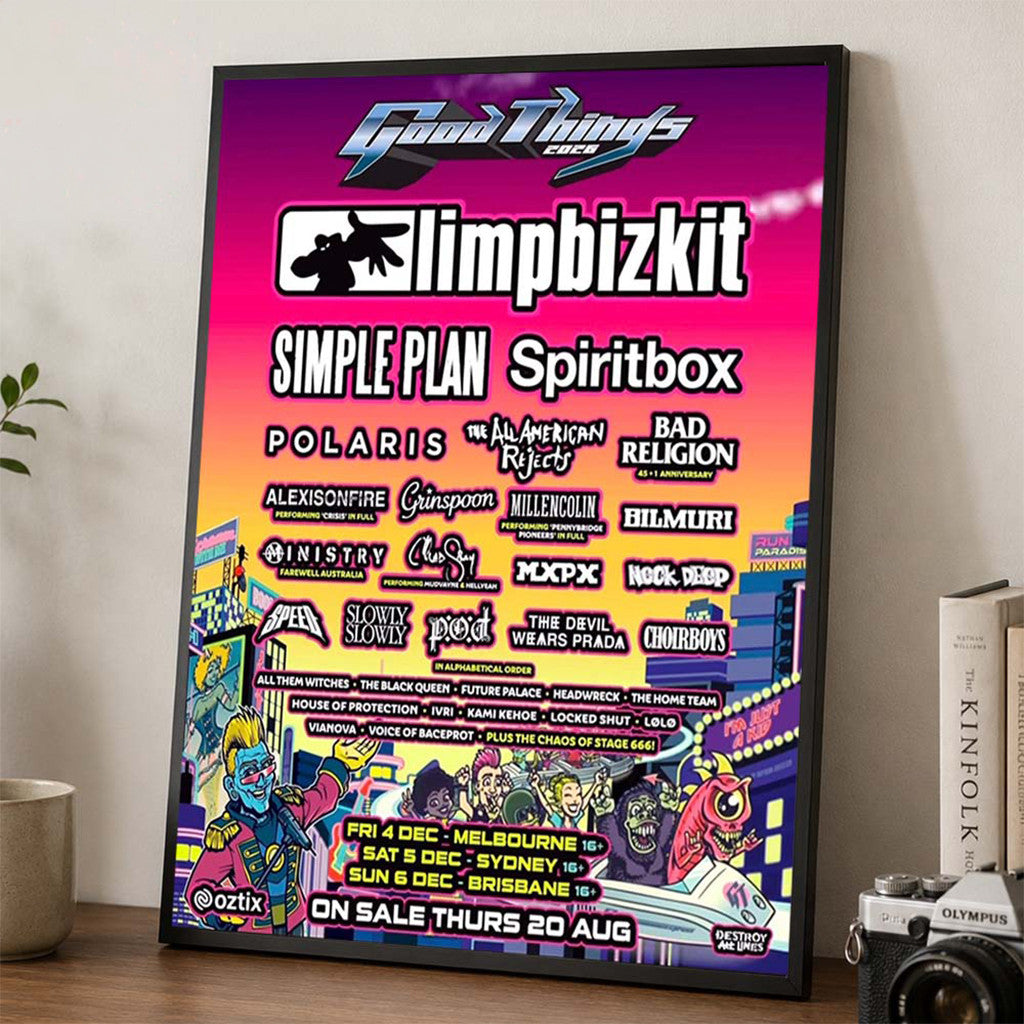 Good Things 2026 Festival In Australia In Melbourne Sydney And Brisbane Poster Good Things Merch - Merchluma