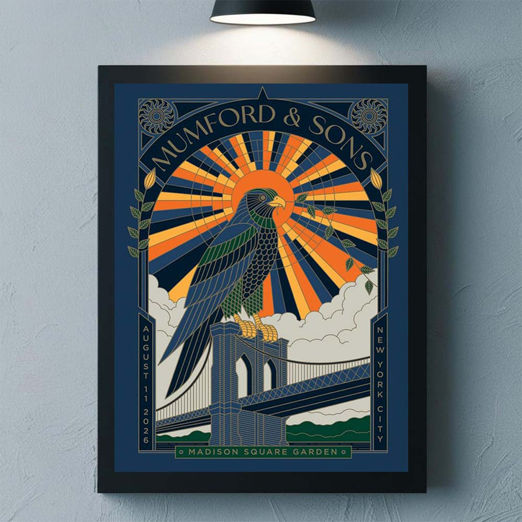 Mumford And Sons New York City 2026 Night 1 Event Poster Mumford And Sons Merch Wall Art - Merchluma