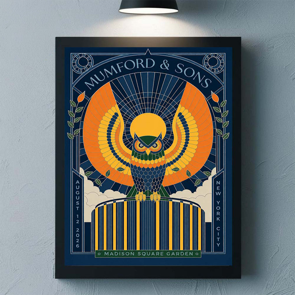 Mumford And Sons New York City 2026 Night 2 Event Poster Mumford And Sons Merchandise - Merchluma