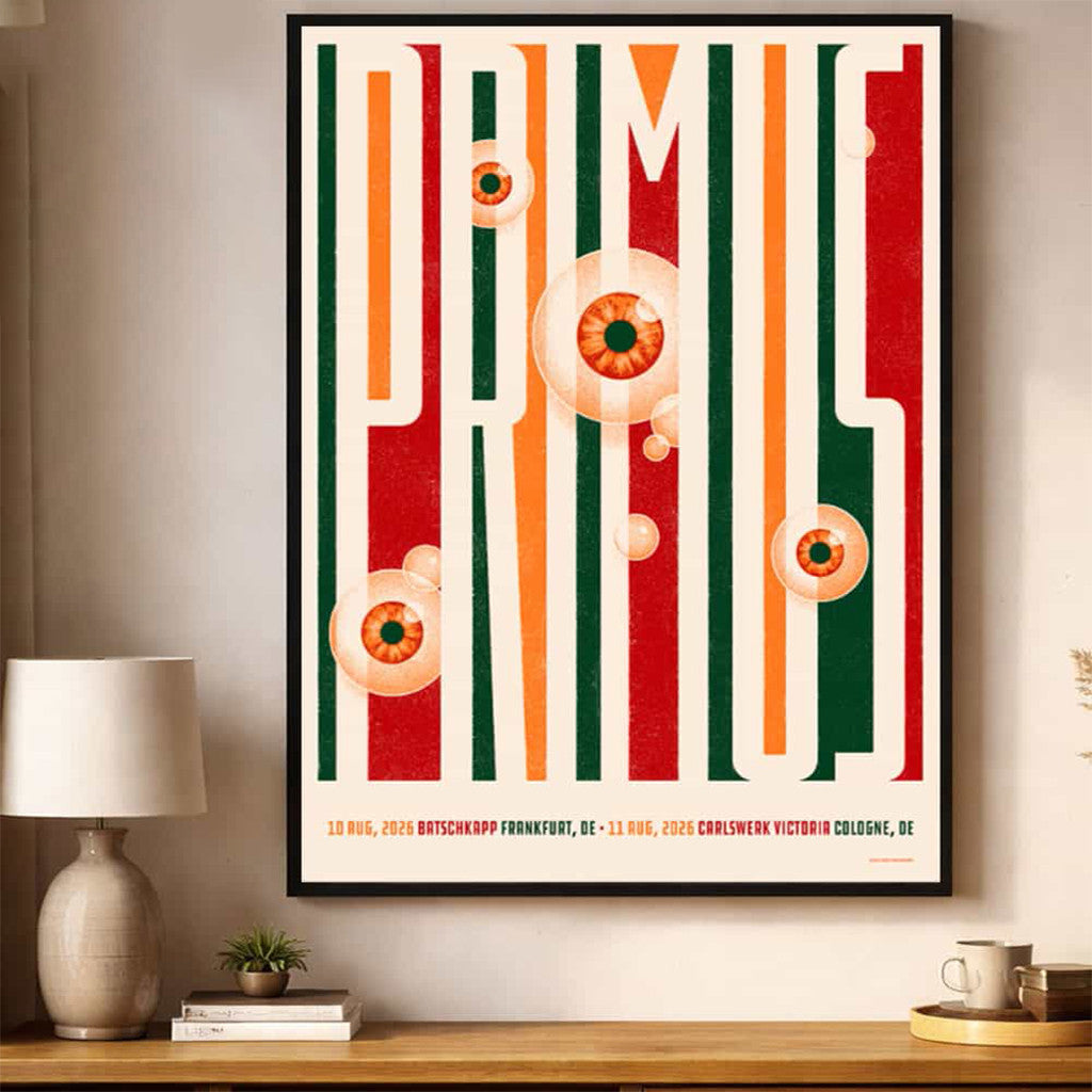 Primus Band Germany 2026 Venue Poster Primus Merch Bedroom Wall Decor - Merchluma