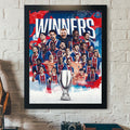 PSG Paris Saint-Germain 2026 UEFA SuperCup Champions Poster Paris Saint-Germain FC Merch - Merchluma