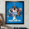 Russell Westbrook OKC Thunder Retirement Thank You For Everything Poster OKC Merch Decor - Merchluma