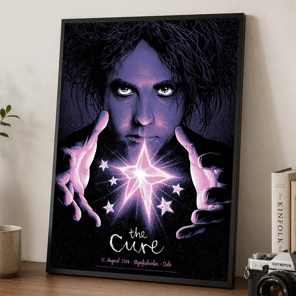 The Cure Oslo Norway 2026 Event Poster The Cure Merch Wall Hanging Decor - Merchluma