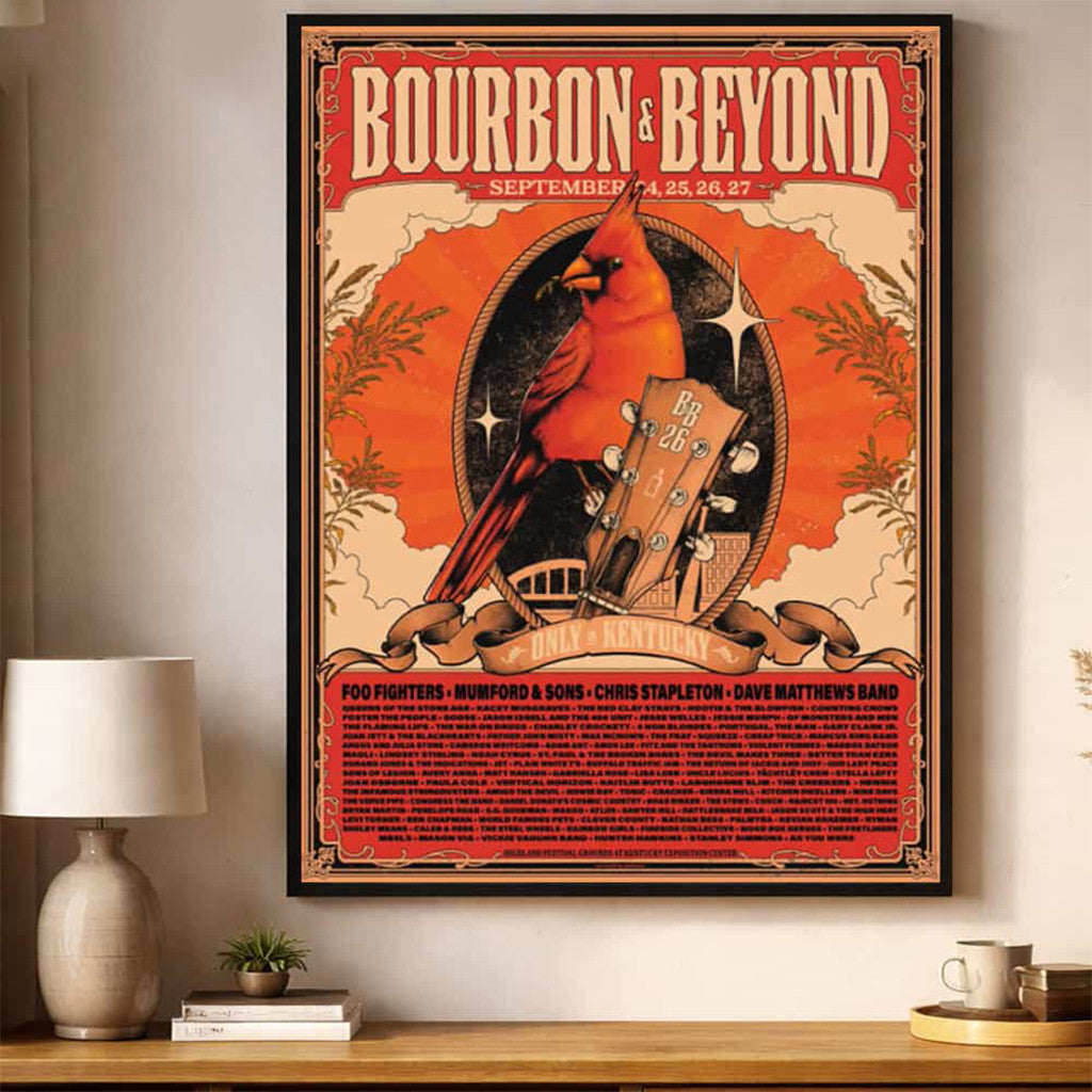 Bourbon And Beyond Merch 2026 Festival In Kentucky On September 24 To 27 2026 Poster Wall Art - Merchluma