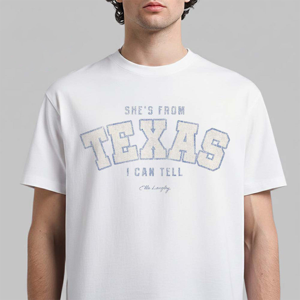 Ella Langley Fort Worth Texas 2026 Event She's From Texas I Can Tell T-Shirt Ella Langley Merch - Merchluma