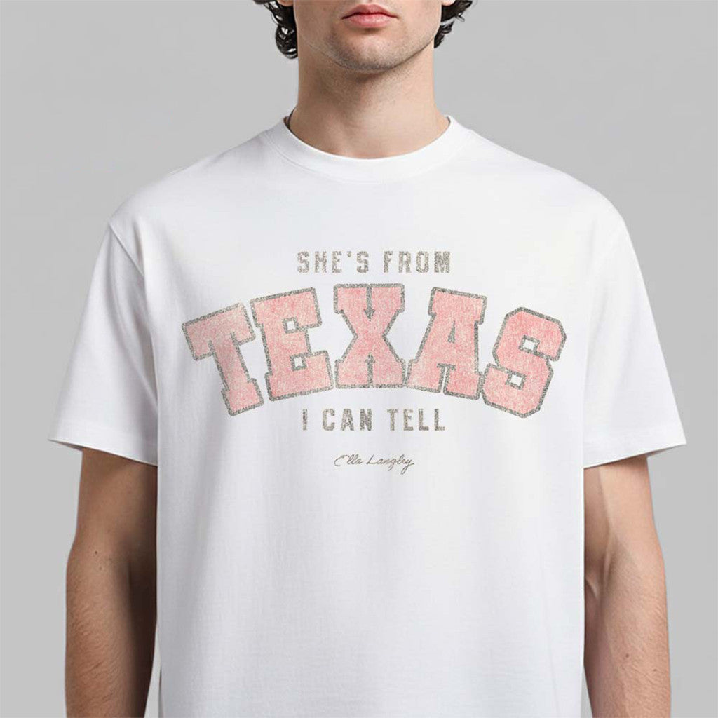 Ella Langley Merch Corpus Christi Texas 2026 Event Shirt She's From Texas I Can Tell T-Shirt - Merchluma