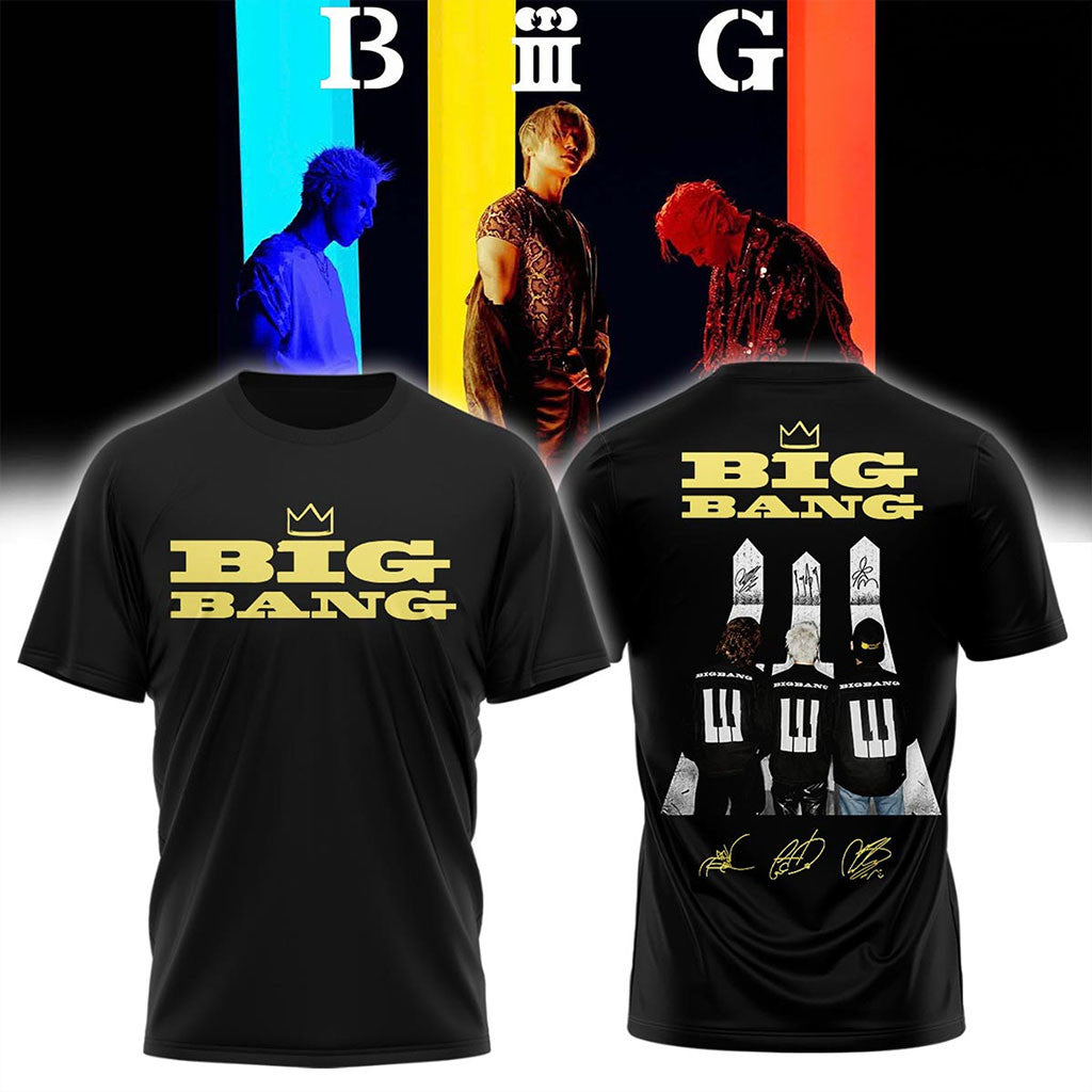 BIGBANG Merch BIGBANG World Tour XX Cosmos T-Shirt Signature Present For VIPs Kpop Fans - Merchluma