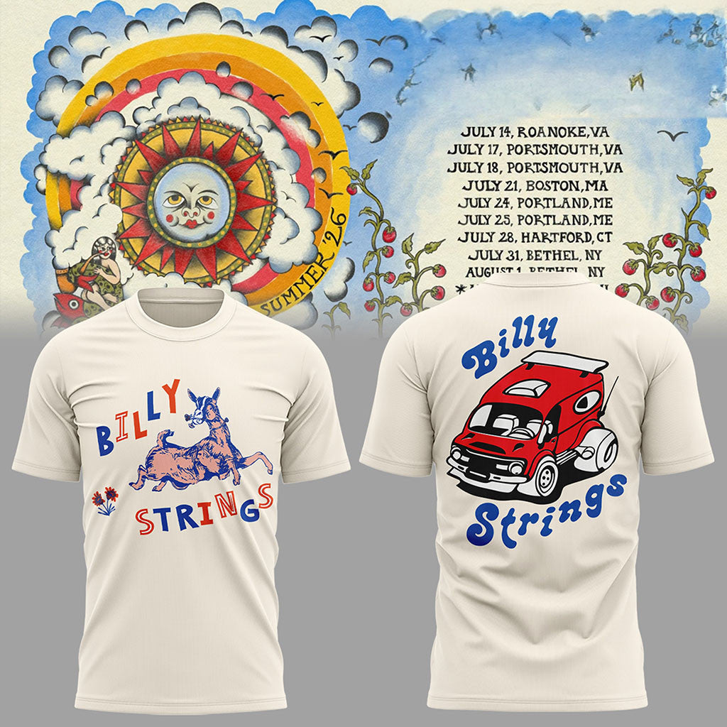 Billy Strings Summer 2026 T-Shirt Billy Strings Tour Merch Birthday Gifts For Music Lovers - Merchluma