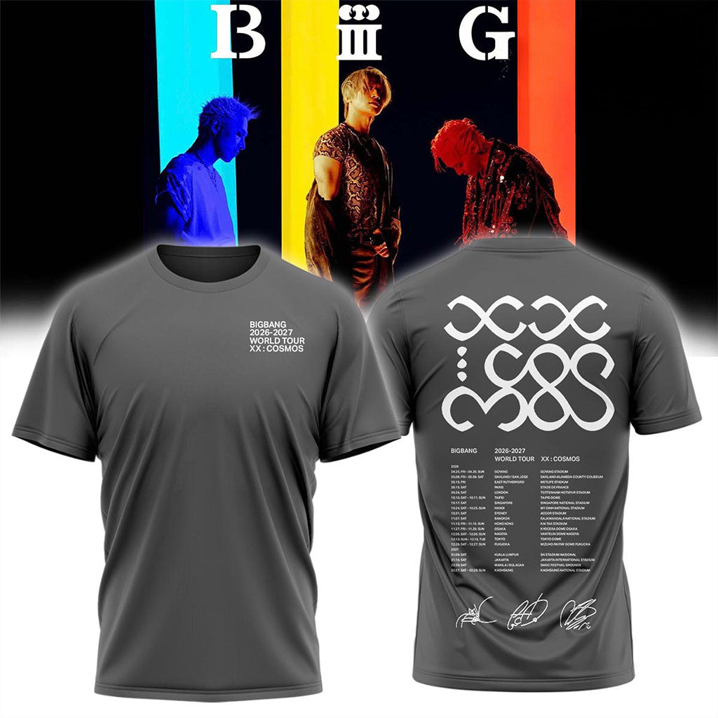 BIGBANG Tour Merch 26 27 BIGBANG World Tour XX Cosmos Signature T-Shirt Kpop Gear Gifts - Merchluma