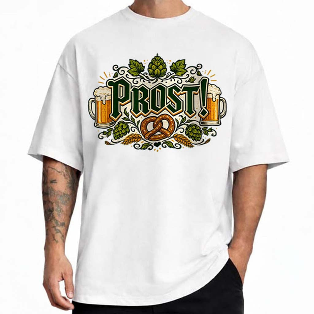 Prost Oktoberfest Bavarian German Party Germany T-Shirt Beer Lover Gifts For Brothers - Merchluma