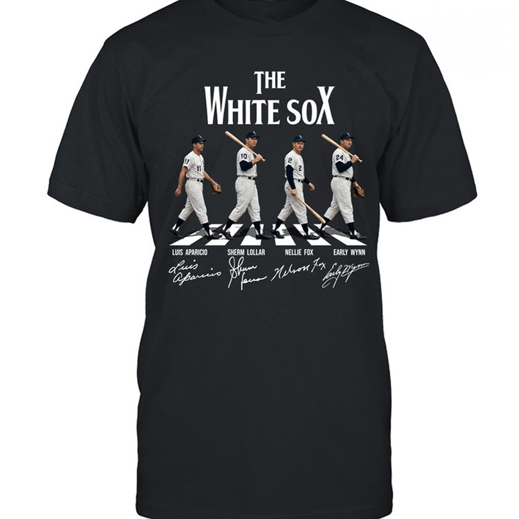 Chicago White Sox Baseball Legends Abbey Road T-Shirt Chicago White Sox Merch Gift For Fans - Merchluma