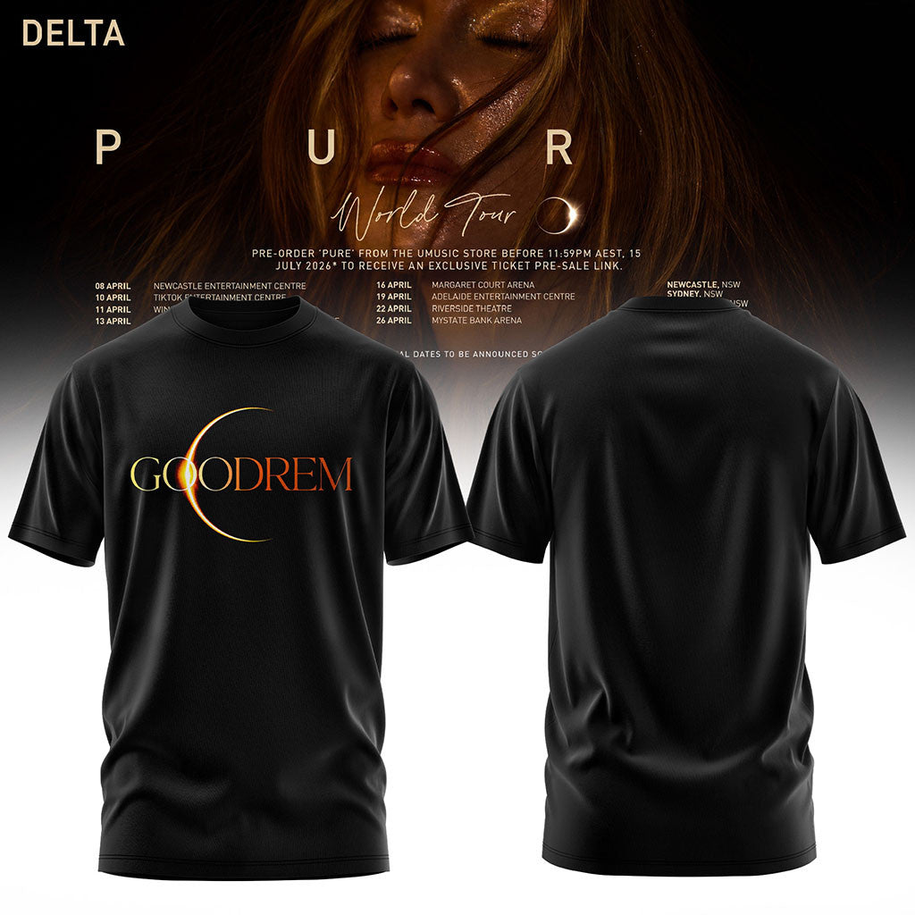 Delta Goodrem Pure World Tour 2026 T-Shirt Delta Goodrem Merch Present For Music Lovers - Merchluma