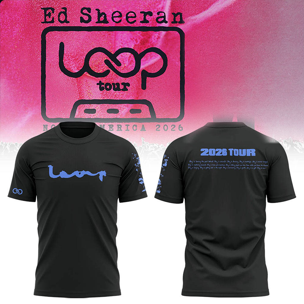 Ed Sheeran Loop Tour 2026 T-Shirt Ed Sheeran Concert Merch Gift Ideas For Music Lovers - Merchluma