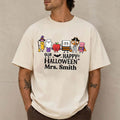 Personalized Teacher Halloween School Supplies Spooky T-Shirt Halloween Clothing Gift Ideas - Merchluma