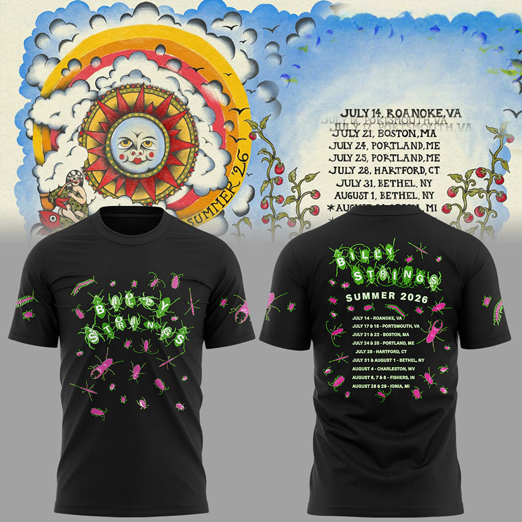 Billy Strings George Ebblewhite Tour Dates T-Shirt 2026 Billy Strings Summer Merch Gift For Fan - Merchluma