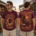 Brisbane Broncos Maroon Summer Mascot T-Shirt Too Old To Care Shirt Brisbane Broncos Merch - Merchluma
