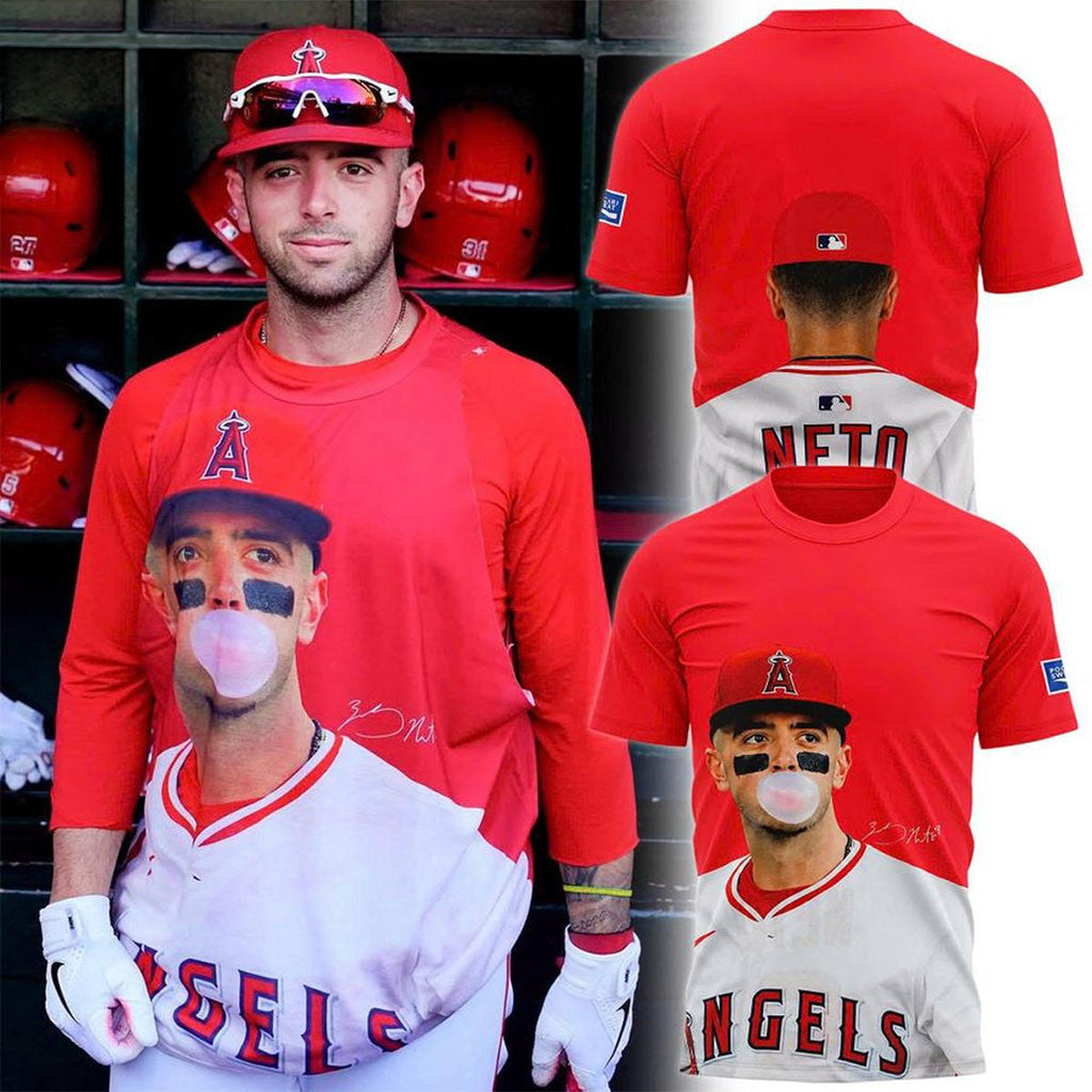 Los Angeles Angels X Zach Neto 2026 T-Shirt LA Angels Merch Gifts For Baseball Fans - Merchluma