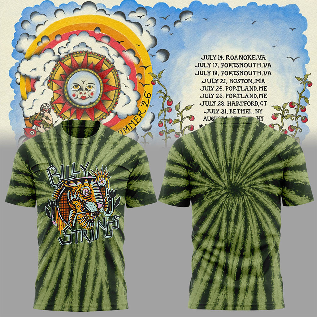 Billy Strings Summer 2026 Deconstructed Tiger T-Shirt Billy Strings Merch Gift For Fans - Merchluma