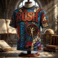 Rush Stained Glass Starman T-Shirt RUSH Band Merch Gift Ideas For Music Lovers - Merchluma