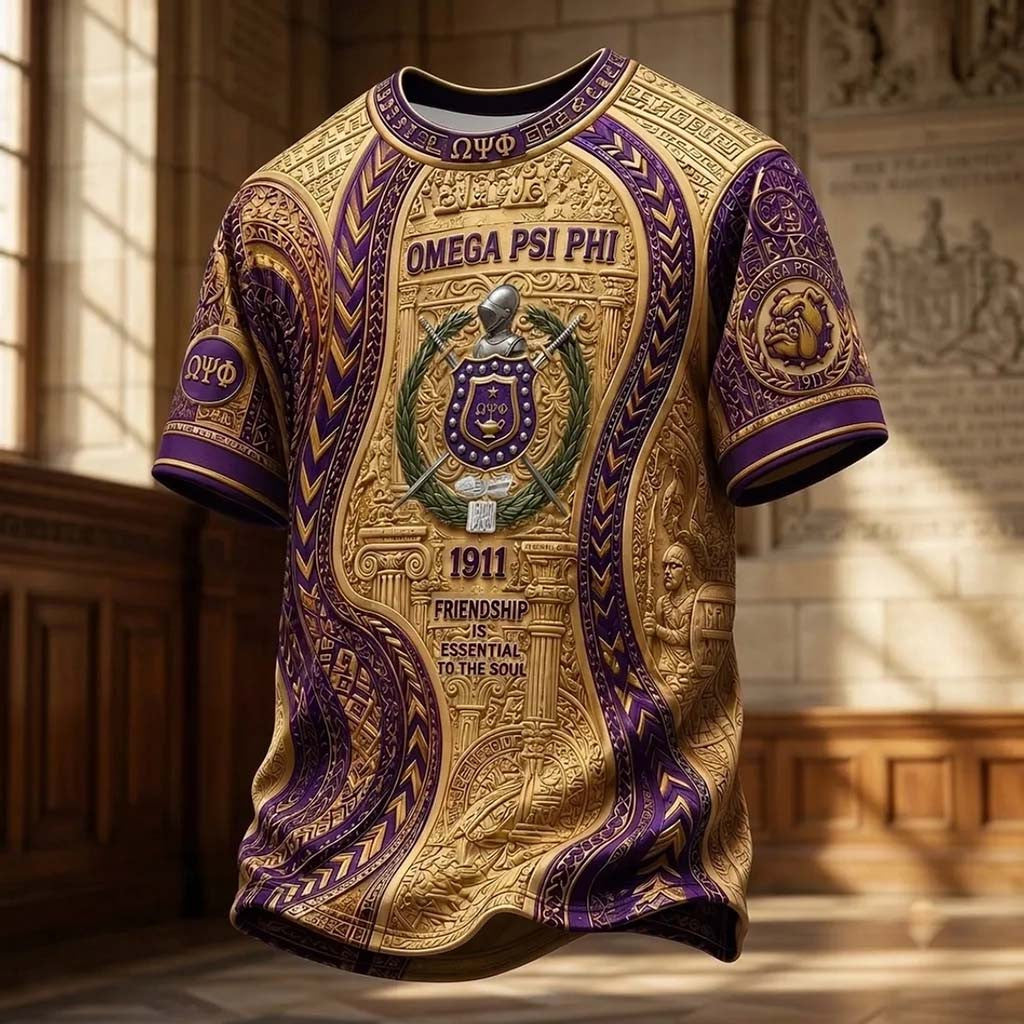 Omega Psi Phi 1911 Friendship Is Essential To The Soul T-Shirt OPP Fraternity Merch Him Gifts - Merchluma