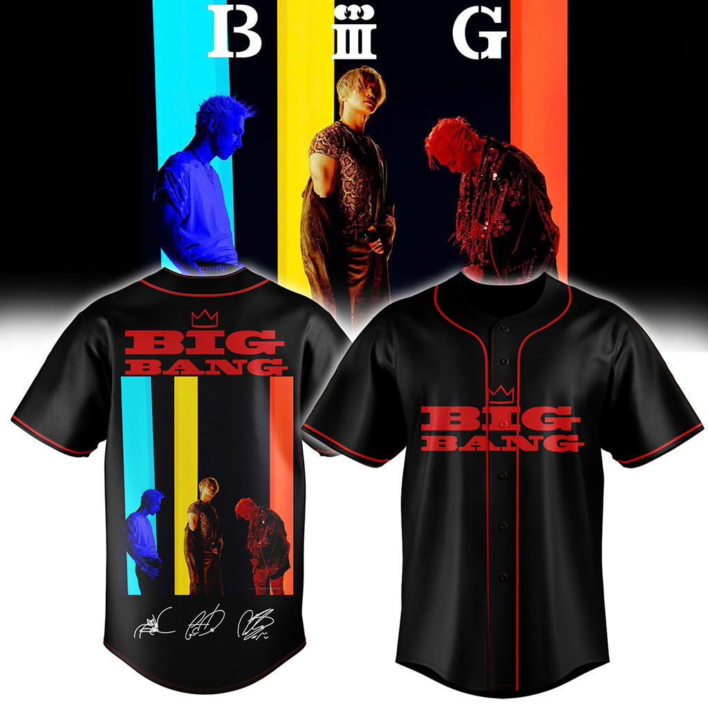 BIGBANG World Tour XX Cosmos Baseball Jersey Signed BIGBANG Merch 2026 Kpop Gift For VIP - Merchluma