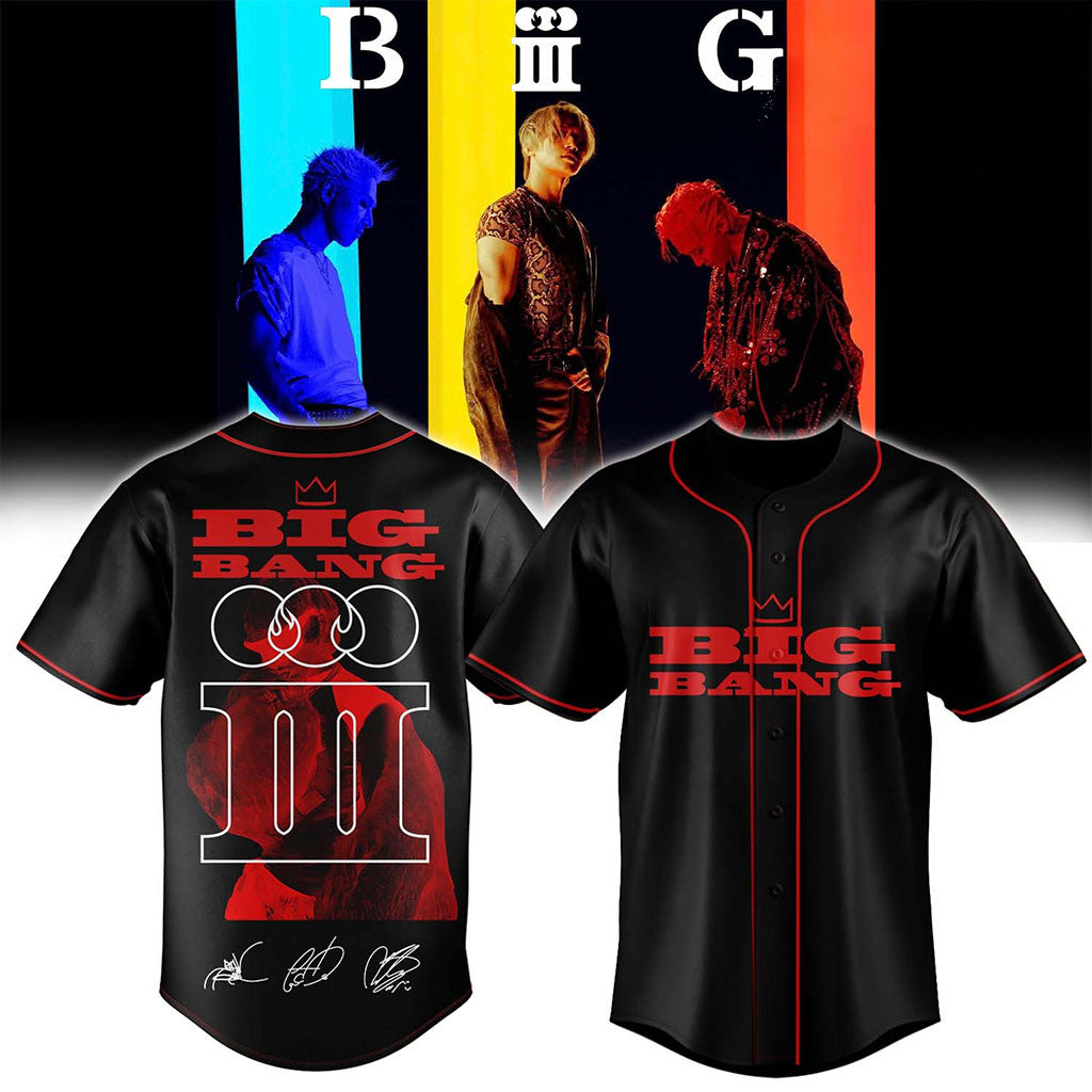 BIGBANG World Tour XX Cosmos Signature Baseball Jersey BIGBANG Merch 2026 Kpop Gift For VIP - Merchluma