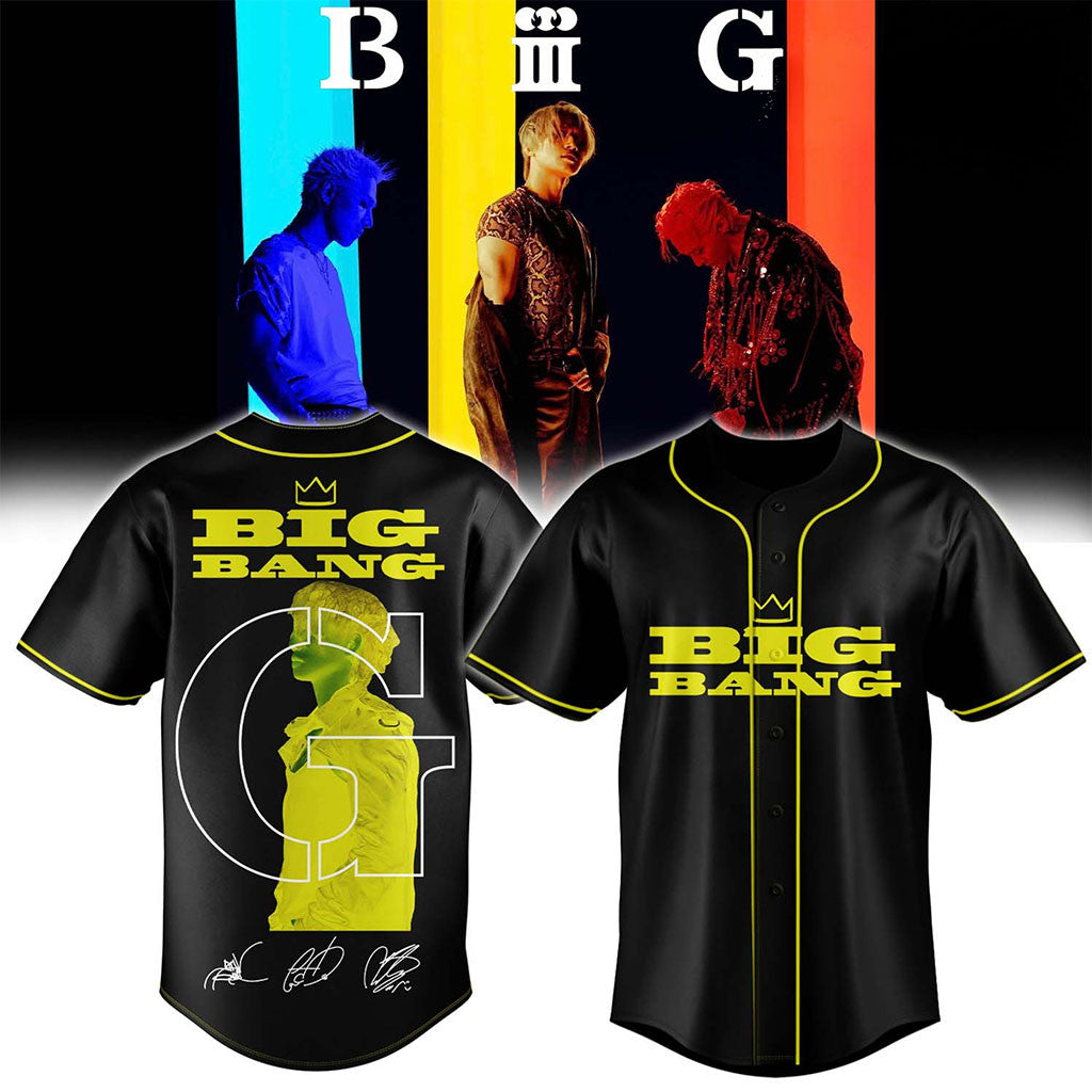 BIGBANG World Tour XX Cosmos Signature Baseball Jersey BIGBANG Merch 2026 VIP Gear Gifts - Merchluma