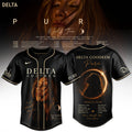 Delta Goodrem Pure World Tour Baseball Jersey 2026 Delta Goodrem Merch Gift For Music Fans - Merchluma