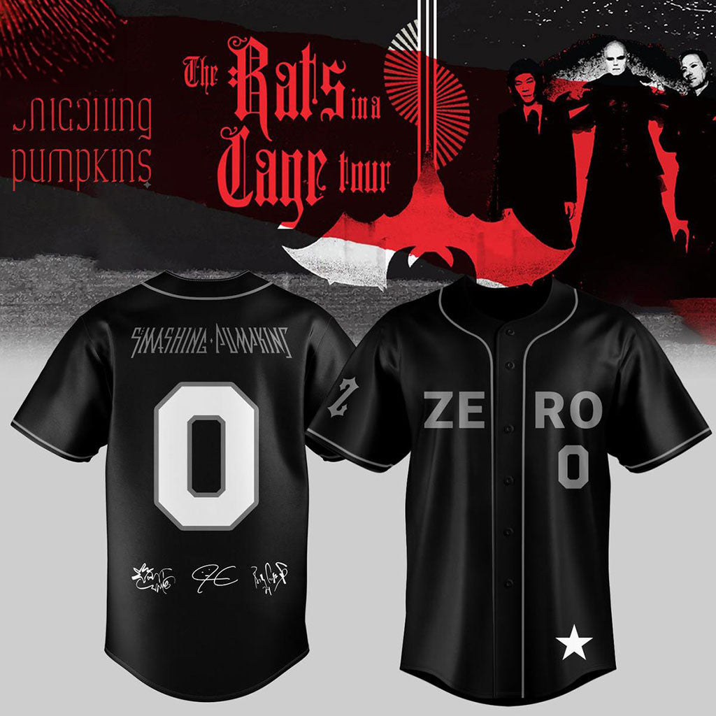 The Smashing Pumpkins The Rats In A Cage Tour 2026 Baseball Jersey The Smashing Pumpkins Merch - Merchluma
