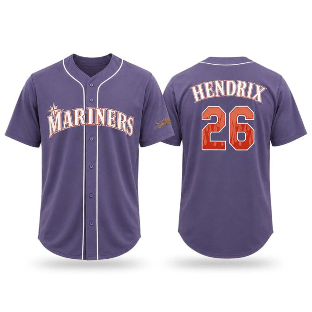 Seattle Mariners Jimi Hendrix Night 2026 Baseball Jersey Seattle Mariners Merch Gift For Fans - Merchluma