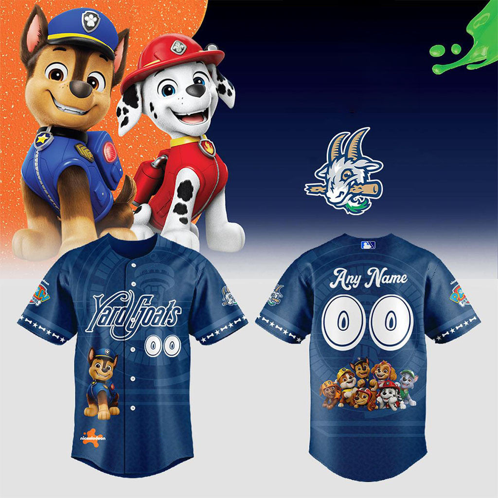 Personalized Hartford Yard Goats Paw Patrol Adventure 2026 Jersey Yard Goats Merch Fan Gifts - Merchluma