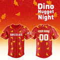 Personalized Fresno Grizzlies Dino Nugget Night 2026 Baseball Jersey Grizzlies Merch Fan Gifts - Merchluma