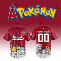 Personalized Los Angeles Angels Pokemon GO 2026 Game Baseball Jersey LA Angels Merch Fan Gifts - Merchluma