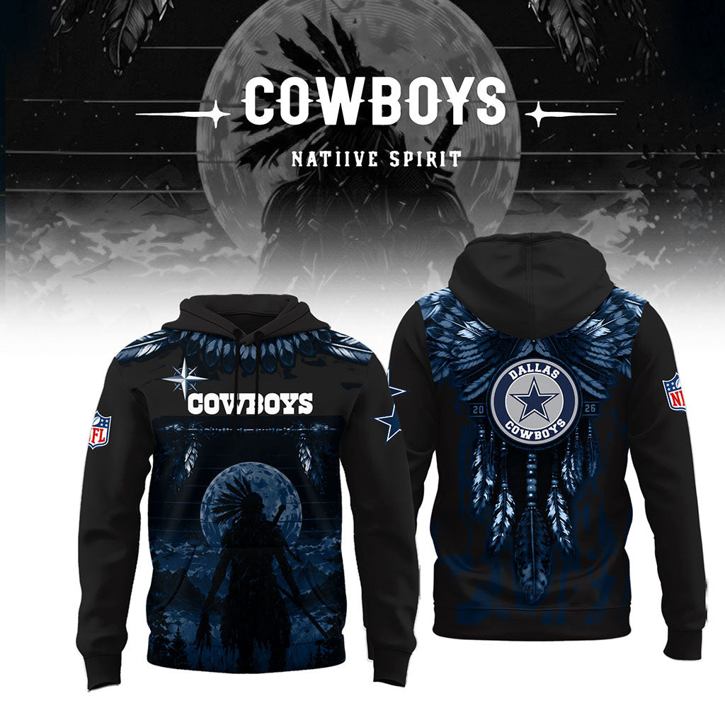 Dallas Cowboys Native Spirit Heritage Hoodie 2026 Dallas Cowboys Merch Present For Football Fan - Merchluma