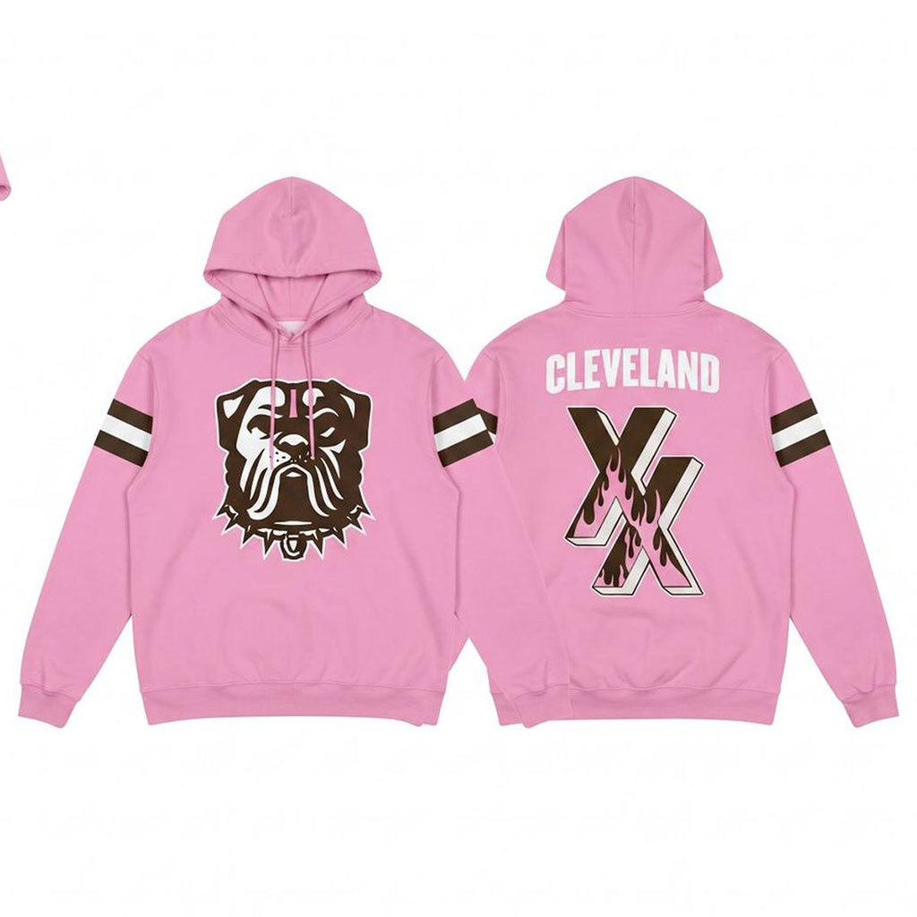 Cleveland Browns X MGK 2026 Pink Hoodie Cleveland Browns Merch Gift Ideas For Friends - Merchluma
