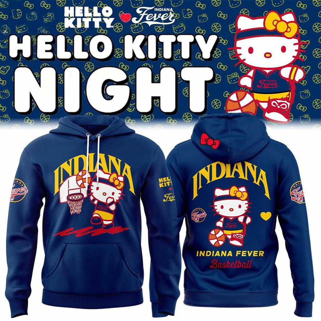 Indiana Fever X Hello Kitty Night 2026 Hoodie Indiana Fever Merch Cute Gift For Basketball Fans - Merchluma
