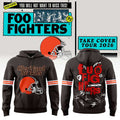 Foo Fighters X Cleveland Browns Take Cover Tour 2026 Hoodie Foo Fighters Concert Merch - Merchluma