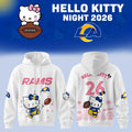 Los Angeles Rams X Hello Kitty Night 2026 Hoodie LA Rams Merch Cute Gifts For Game Day - Merchluma