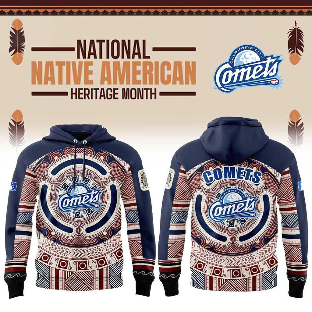 Oklahoma City Comets X Native American Heritage Night 2026 Hoodie Comets Merch Gifts For Fans - Merchluma