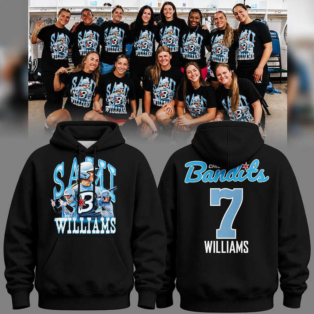 Chicago Bandits #7 Sami Williams Hoodie Chicago Bandits Merch 2026 Gift For Softball Lover - Merchluma