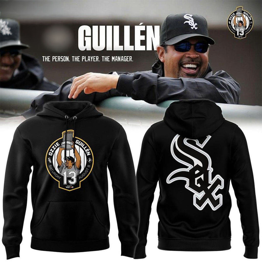 Chicago White Sox 2026 Ozzie Guillen Hoodie White Sox Merch Present For Baseball Lovers - Merchluma