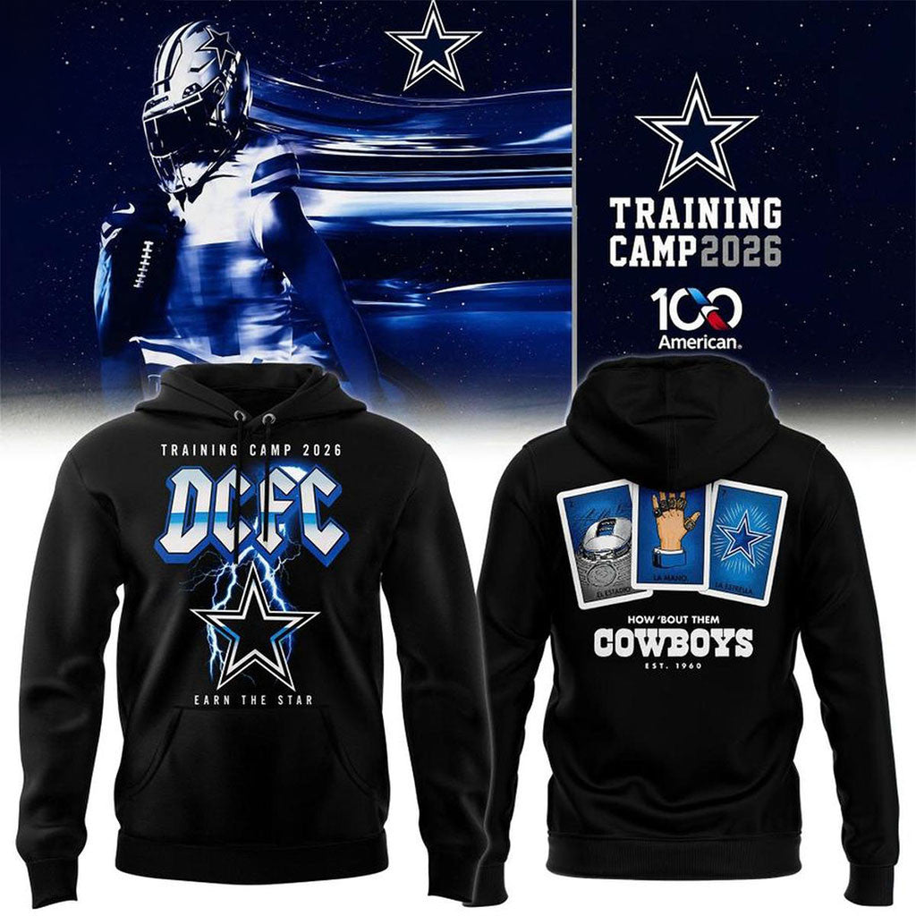 Dallas Cowboys Training Camp 2026 DCFC Earn The Star Concert Hoodie Dallas Cowboys Merch Gifts - Merchluma