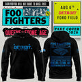 Detroit Lions X Foo Fighters Merch Take Cover Tour 2026 Hoodie Cool Gifts For Music Lovers - Merchluma