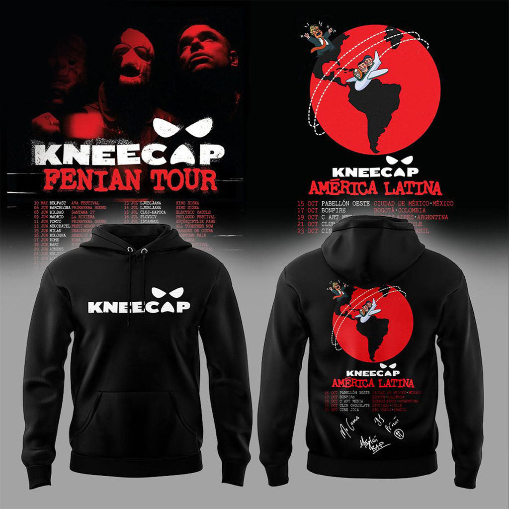 Kneecap Fenian Tour 2026 America Latina Hoodie Kneecap Merch Gift For Hip Hop Fans - Merchluma