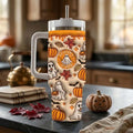 Spooky Vibes 2026 Ghost 40oz Stanley Tumbler Cute Halloween Gifts For Friends - Merchluma