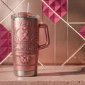 Breast Cancer Awareness 2026 YETI Stanley Tumbler Hope Strength Courage Cup Gift For Mom - Merchluma
