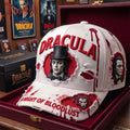 Dracula A Night Of Bloodlust Sculpted Distressed Hat Halloween Baseball Cap Dracula Merch - Merchluma