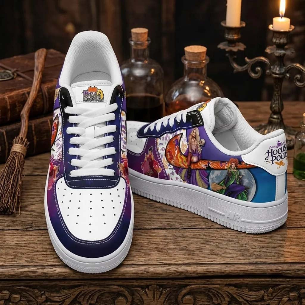 Hocus Pocus Sanderson Sisters Sneakers 2026 Hocus Pocus Merch Halloween Gift For Besties - Merchluma