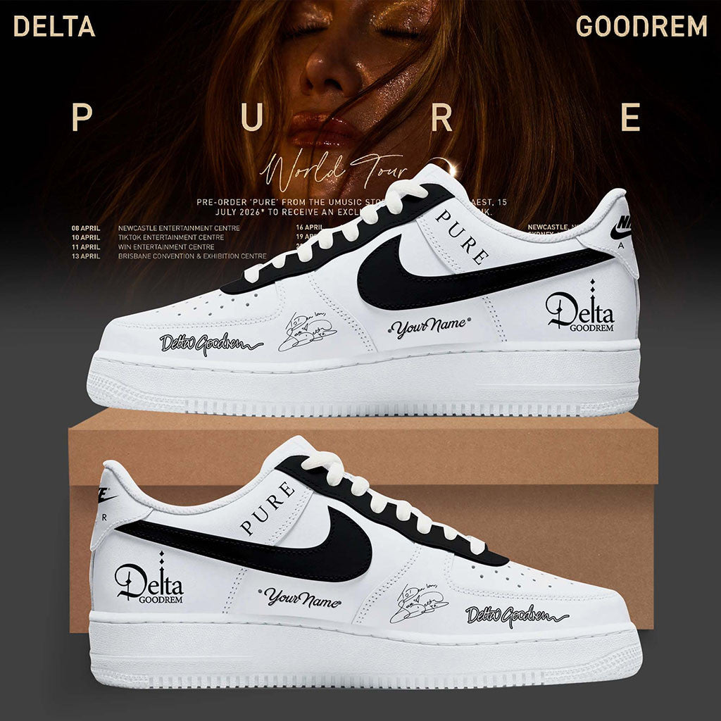 Personalized Delta Goodrem Pure World Tour 2026 Sneakers Delta Goodrem Merch Present For Fans - Merchluma